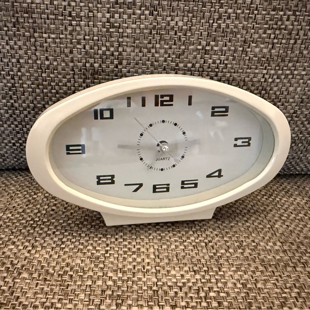 Elegant cream vintage looking clock